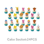 Cake topper-24PCS / Party Supplies