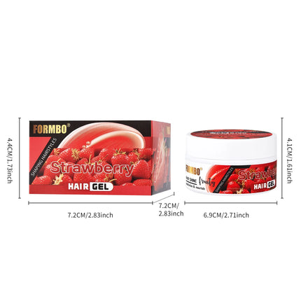 Fruit Flavored Gel Styling Gel, Anti Frizz, Curly Hair, Oil Control, Long-lasting Styling, Suitable for All Hair Types