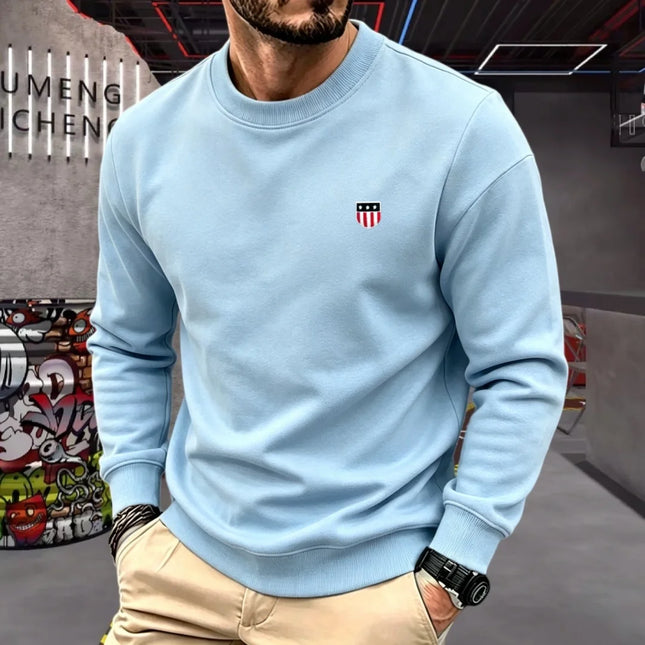 100% pure cotton high-end brand men's long sleeve polo shirt autumn winter fashionable luxury embroidery golf top casual T-shirt