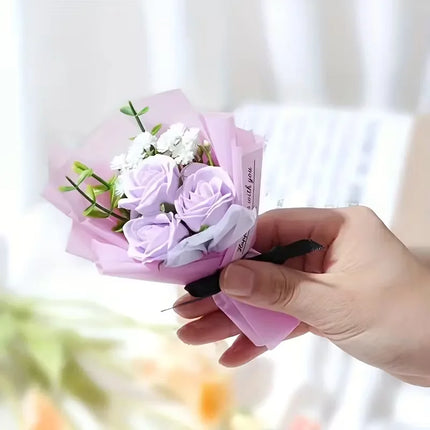 A Bunch of Artificial Mini Roses, Suitable for Home Decoration, Parties, Wedding Decoration, Valentine's Day Gifts,
