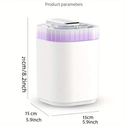 3L Ultrasonic Air Humidifier Cool Mist Humidifier with Night Light and Three Nozzles Quiet USB Aromatic Humidifier for Home