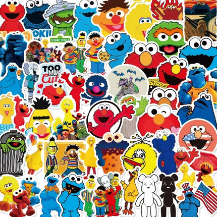 Cute Sesamess Happy Birthday Decor Elmo Balloons Cookie Monster Plate Cup Stickers Party Glasses Party Supplies Event Gifts