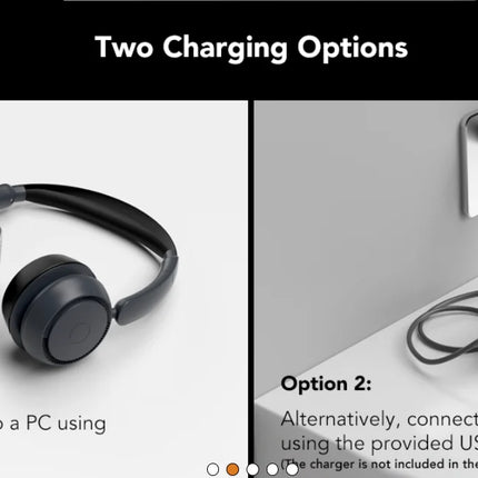 Nuroum Bluetooth 5.3 Over‑Ear Wireless Headset ENC Noise Cancelling Microphone USB Dongle Independent Mute Button Multi‑Point Connection Business Headphones for Call Center Work From Home PC Laptop Desktop Mac Zoom Micros