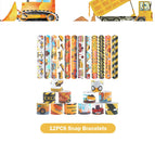 12Pcs Snap Bracelets