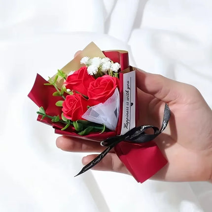 A Bunch of Artificial Mini Roses, Suitable for Home Decoration, Parties, Wedding Decoration, Valentine's Day Gifts,