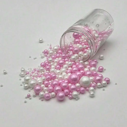 75g/130g Pearl Ball DIY Cake Topper Baking Decoration Sprinkles Wedding Birthday Cake Decoration for Decoration Only Not Edible