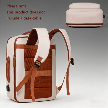 OGEHUAFEE daily commuting computer backpack, computer backpack+three piece set+3pcs storage bag, expandable travel and business laptop backpack, multi-functional lightweight backpack