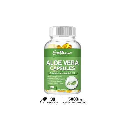 Aloe Vera Extract Capsules - Supports Intestinal, Digestive and Immune Health, Relieves Constipation and Balances Stomach AcidSu