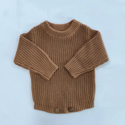 Personalized Embroidered Baby Sweaters Clothes Customization Long Sleeve Knitted Sweatshirt for Boys Girls Birthday Gift