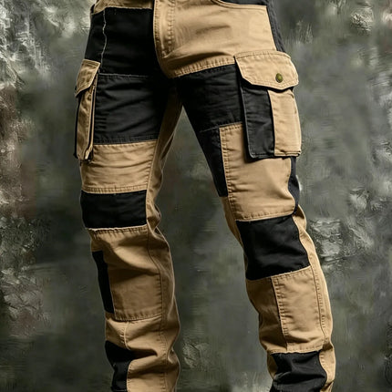 New Cotton Men Cargo Pants Khaki Casual Men Tactical Joggers Cargo Multi-Pocket Fashion Black Army Light gray Trousers Work Wear