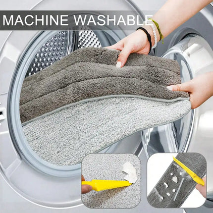 Flat Floor Mop Modern Sleek Stainless Steel Telescopic Handle Microfiber Mop 2 Washable Pads 1 Scraper Wet & Dry For Hardwood Laminate Tile Kitchen Bathroom Floor Cleaning Essentials Housewarming Gift Christmas Decor