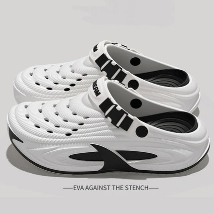 Unisex Summer Platform Sport Sandals Men 2026 Fashion Eva Soft Thick Bottom Clogs Men Outdoor Hollow Out Non Slip Beach Sandles