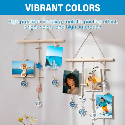 A5 Double-Sided High-Glossy Photo Paper, Glossy Brochure Paper 5.83 X 8.27 Inch, 200 GSM for Inkjet Printer, Photo Printing