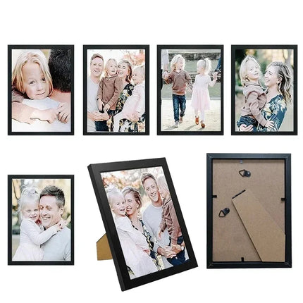 5/7/9/14ps Black Combination Blank Photo Frame Set Nordic Home Decor Family Photo Frame Wall Art Poster Prints Without Mat