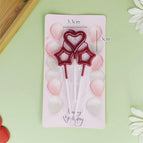 red lovestart candle