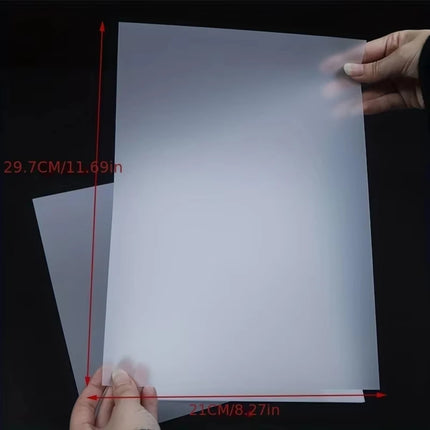 A4 20Sheets DTF Transfer Film Paper PET Heat Transfer Paper Double-Sided Glossy Clear Pretreat Film for DTF Epson Inkjet Printer