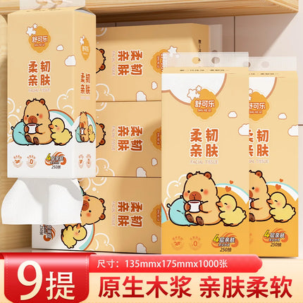 Hanging Bottom Drawer Paper 2-9 Large Lift Per Pack 1000 Sheets 250 Drawer Household Soft Tissue Paper Napkins Toilet Paper