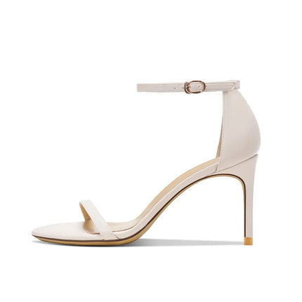 Black striped high-heeled shoes for women new summer collection,sexy with exposed toes,not tiring,slim heels sandals for women