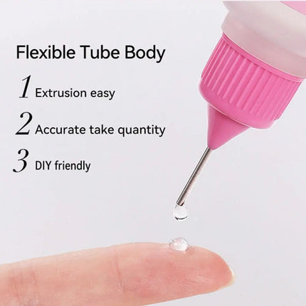 Needle Tube Nail Glue Remover for Press on Nails, Fast Acting Dissolver Liquid for UV Gel Tape, Solid Glue & Acrylic Nails