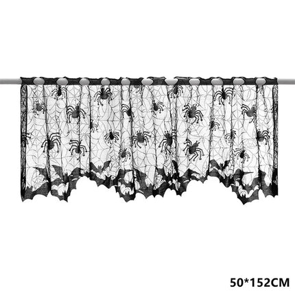 Halloween Decorations Kit Halloween Spiderweb Tablecloth Runner Fireplace Scarf Lace Spiderweb Tablecloth Halloween Party Decor