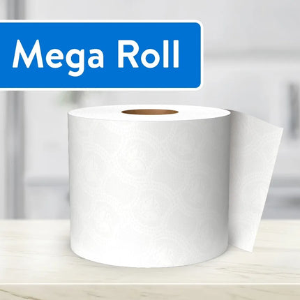 12 Mega Rolls 2‑Ply Unscented Toilet Paper, Septic‑Safe Soft & Strong Household Bath Tissue