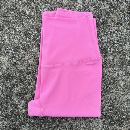 Solid Color Back Waist Pocket High Waist Yoga Legging Women Sport Cropped Pants Butter Athletic Gym Comprehensive Training Jog