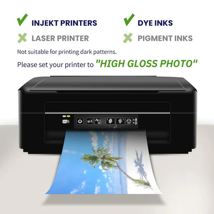 HUSPER 50 Sheets A4 Double-Sided Glossy Photo Printing Paper 120Gsm High-Quality Copy Paper 8.3x11.7 Inches