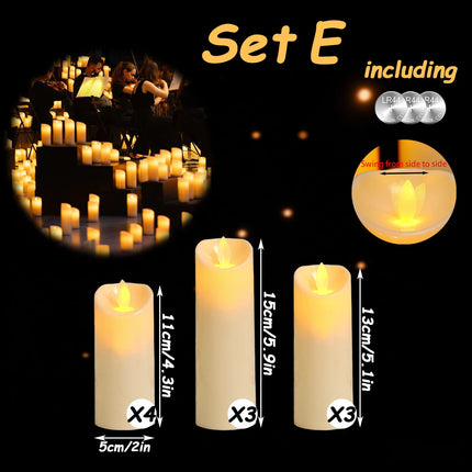 10~200pcs LED Candles Wedding Candles Battery Operated Candles Flameless Candles for Wedding Concer Christmas Party Table Decor