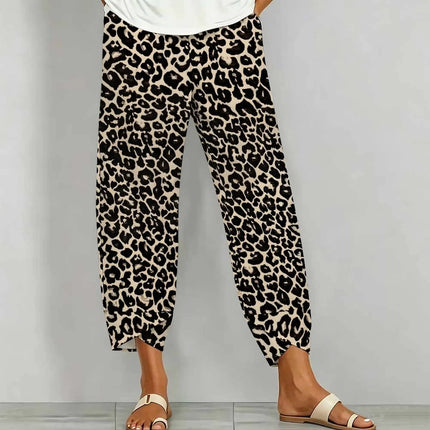 Fashion Sweatpants Commute Printed Pants Autumn Daily Long Pants Winter Casual Trousers Women's Elegance Jogging Pants