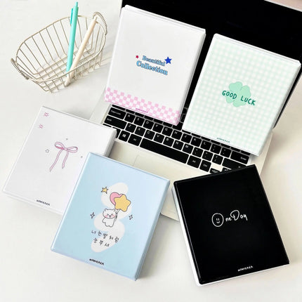 Cartoon Photo Booth Album For 40 Pcs 2x6 Inch Photo Strips Bookmark 20 Pcs 4x6 4R Photo Holder 40 Pages