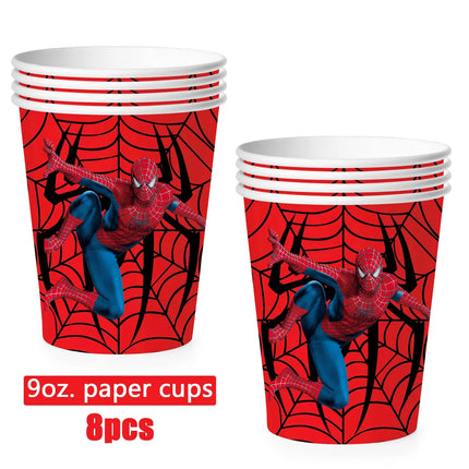 Spidey And His Amazing Friends Birthday Party Decoration Plates Tablecloth Cup Banner For Kids Birthday Balloon Party Favor Gift