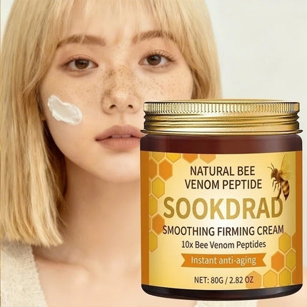 Natural Bee Venom Cream,10x peptides,smooth firm skin,face/neck,unisex,80g,all skin,daily care