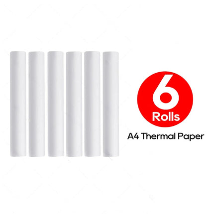 A4 Thermal Paper 21x29.7cm Quick-Dry Glossy & Clear Print Portable Printer Durable Quality Portable Printing Paper Thermal Paper