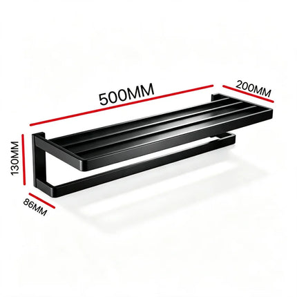 Matt Black 304Stainless Steel 2/4/6 Hook Toilet Brush Holder Toilet Paper Holder Towel Bar Rail Rack Hanger Hook Hardware Set