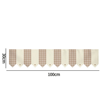 Door Curtain Printed Kitchen Triangle Flag Japanese Hanging Short Curtain Restaurant Curtains Partition Half-curtain Pennant Dec