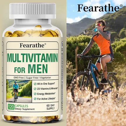 Multi Men's Daily Multivitamin Immune & Energy Support, 120ct | Immune Health Support From Zinc, Selenium, Manganese & Vitamin