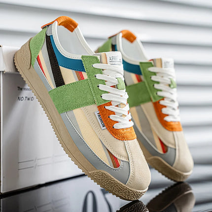 [Men's Skate Sneakers] Sneakers - Men's New Spring/Autumn Skate Shoes - Classic and Versatile - Fashionable and Trendy - Suitable for Daily Wear and Outdoor Leisure - Ideal as Birthday Gifts, Christmas Gifts, and Halloween Gi