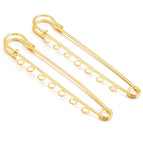90mm 7 Loops 5pcs / silver