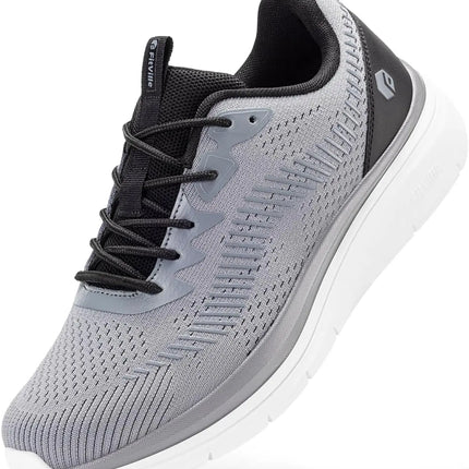 FitVille Men'S Walking Shoes Wide Width, Comfortable Orthopedic Sneakers Lightweight Tennis Shoes Gym Workout Sneakers For Plantar Fasciitis