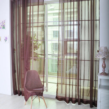 Transparent Window Gauze Solid Color Wedding Glass Gauze Household Products Light Luxury Style Easy To Install Curtains