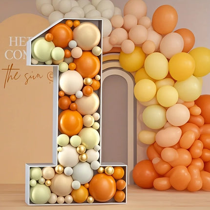 1PC 73cm/28.74inch Marquee Balloon Frame KT Board Numbers 0-9– Large 3D Standee for Birthdays, Anniversaries, Graduations – DIY