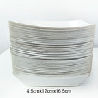 white Food Trays / 48pcs