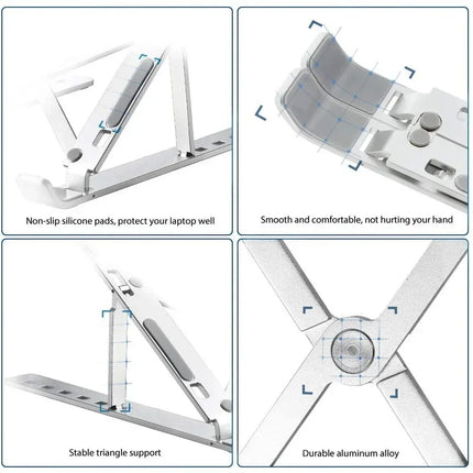 Laptop Stand Ergonomic Adjustable Stand AIDS Computer Cooling Performance Efficient Multi-angle Adjustment Tablet Available
