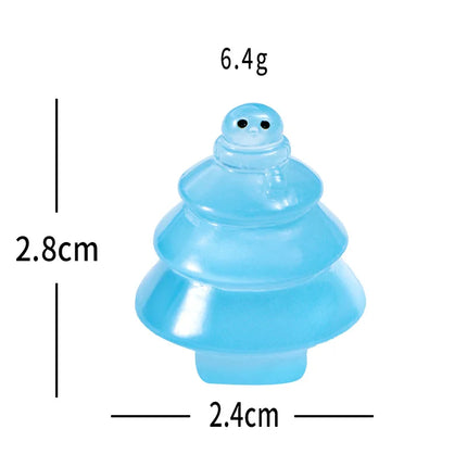 100pcs Wholesale Mini 3D Christmas Tree Resin Charms DIY for Keychain Jewelry Home Desktop Oranment Dollhouse Accessories