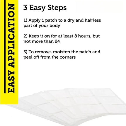 Multivitamin for Men Transdermal Patch, Containing Vitamins A, B6, B12, Zinc, Calcium, and Vitamin D 30 Patches