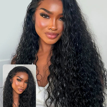 Water Wave Lace Front Wigs Glueless Wig Human Hair Ready To Wear Wigs Brazilian Lace Frontal Human Hair Wigs Pre Cut For Women
