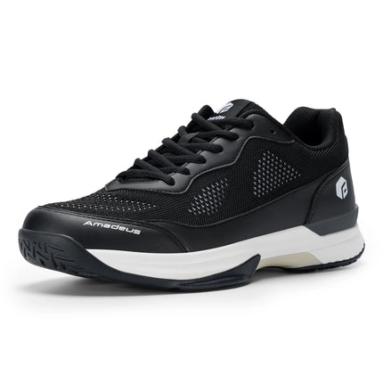 FitVille Men'S Tennis Shoes Wide Width 2E Professional Training Shoes Breathable Non-Slip For Racquet Sports With Arch Support