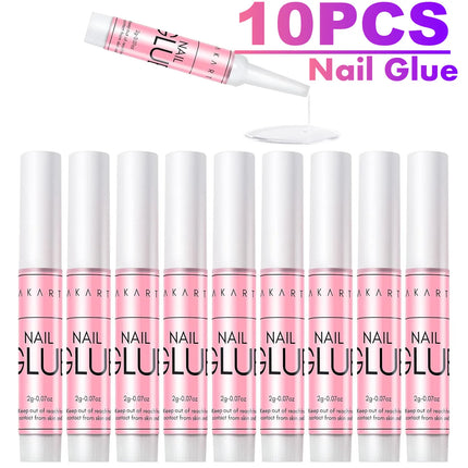 Makartt Nail Glue with Glue Remover Kit,  Super Strong Nail Glue for Acrylic Nails Press On Nails,30ML/ 50ML Glue off Debonder