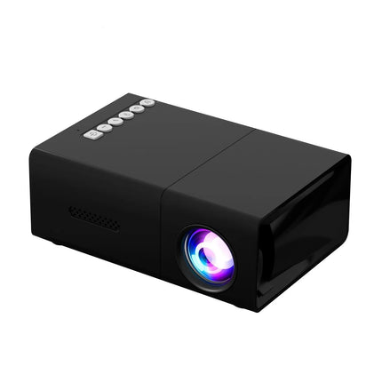 The 2026 upgraded portable LED projector features USB power supply, button control, LCD display, built-in speaker