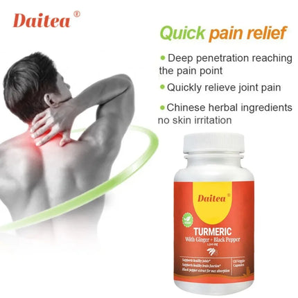 Turmeric Curcumin - with Black Pepper - Improves Absorption, Enhances Joint Function, AntioxidantCapsules